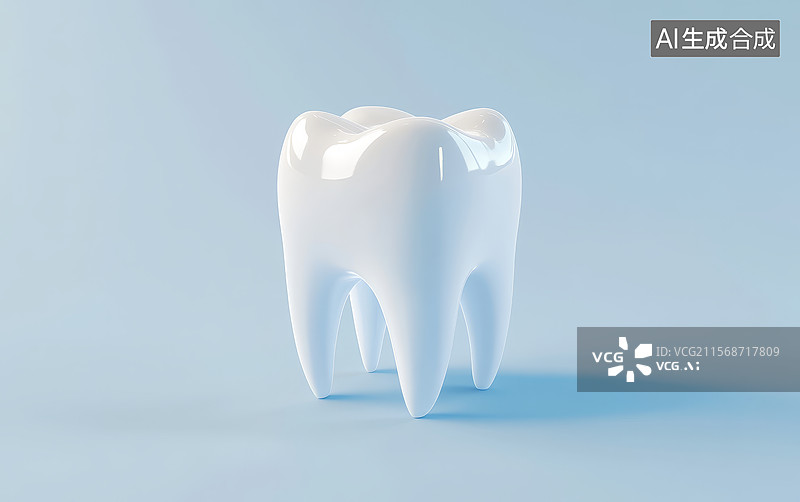 【AI数字艺术】白色牙齿模型图片素材