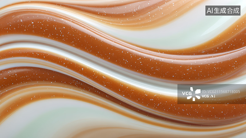 【AI数字艺术】摩卡慕斯年度色奶油冰淇淋抽象背景图片素材