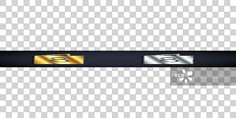 金色和银色的贺卡，带有3月8日图标图片素材