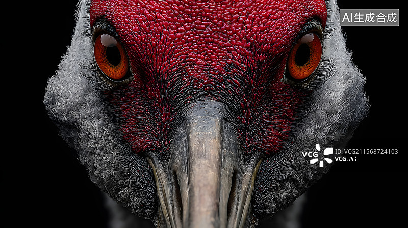 【AI数字艺术】丹顶鹤图片素材