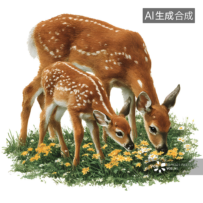 【AI数字艺术】鹿图片素材