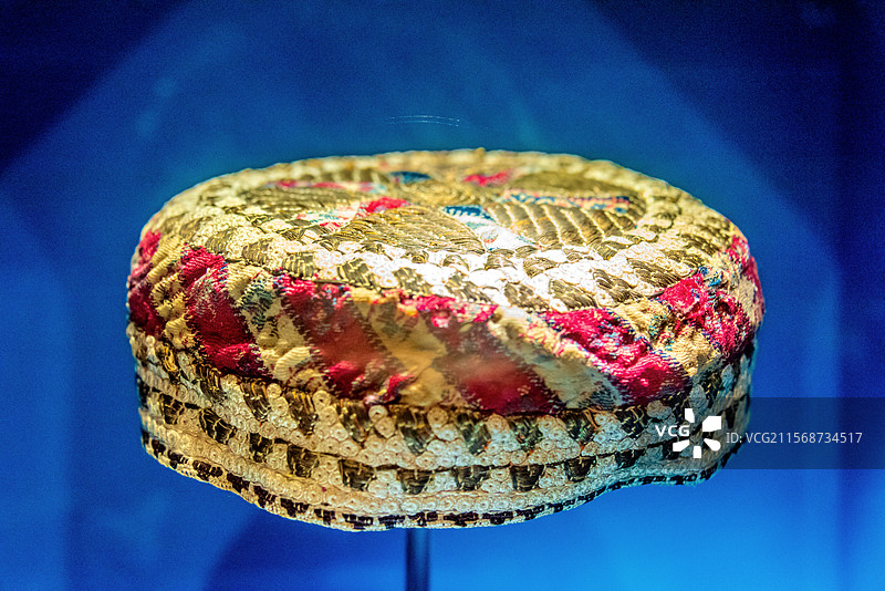 阿塞拜疆巴库古城希尔凡宫收藏的帽子图片素材