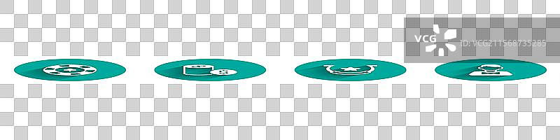 赌场筹码、美元、马蹄铁和发牌员的组合图片素材