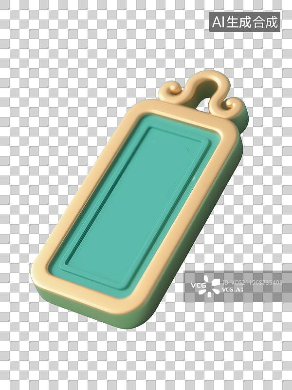 【AI数字艺术】3D卡通Q版古代令牌插画图片素材