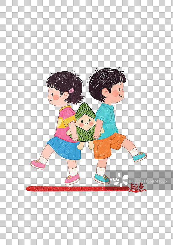 儿童游戏蜡笔画夹娃娃图片素材