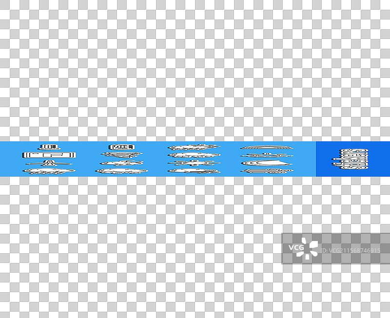 设置线条、风、月亮和星星的日出云彩图片素材
