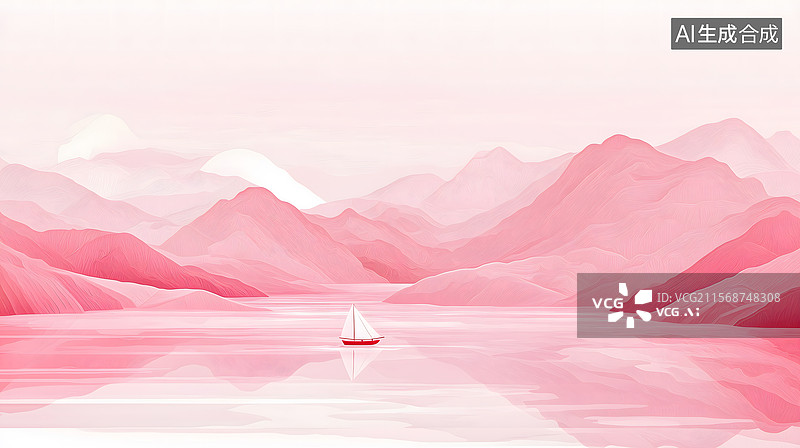 【AI数字艺术】孤舟逸梦悠图片素材