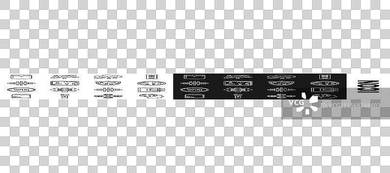 人脑作为数字电路板的线条图图片素材