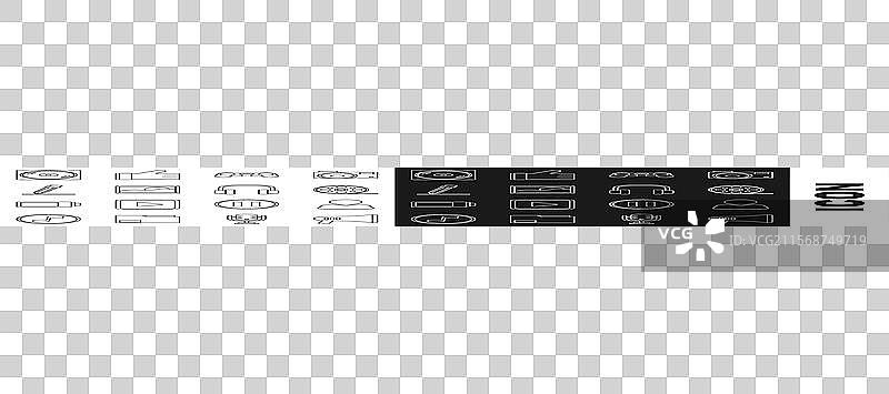 设置线条扩音器添加好友胶卷图片素材
