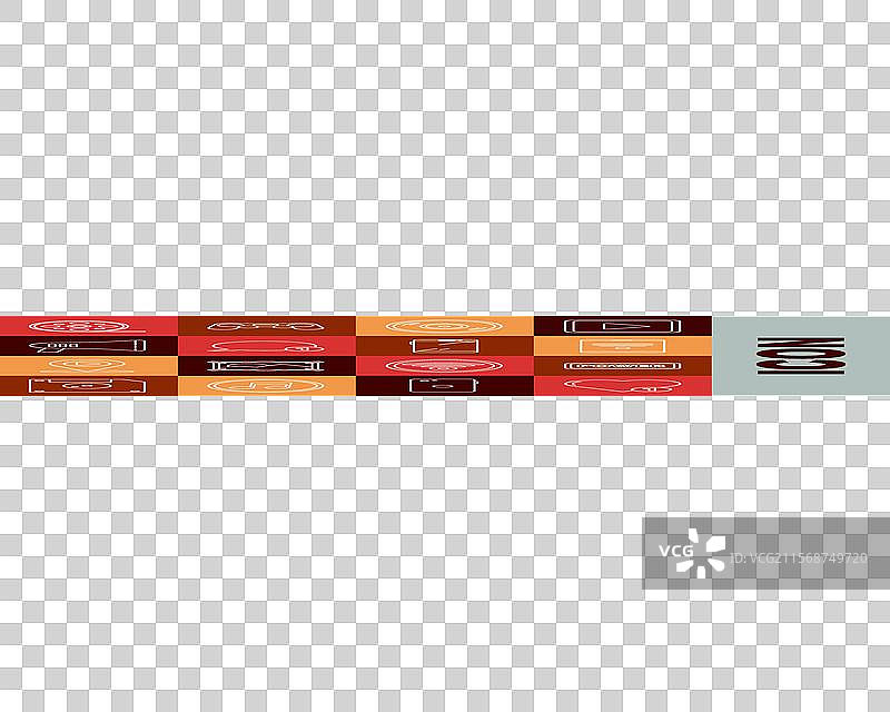 平板电脑上的心形电源按钮和线条设计图片素材