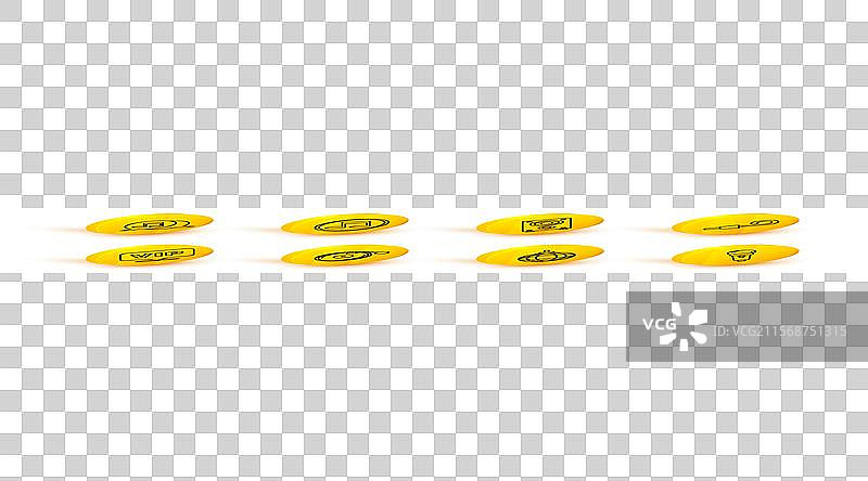带有麦克风的线条、迪斯科球和黑胶唱片播放器图片素材