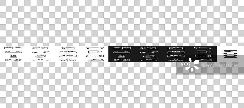 热石水疗沙龙的桑拿手套排列整齐图片素材