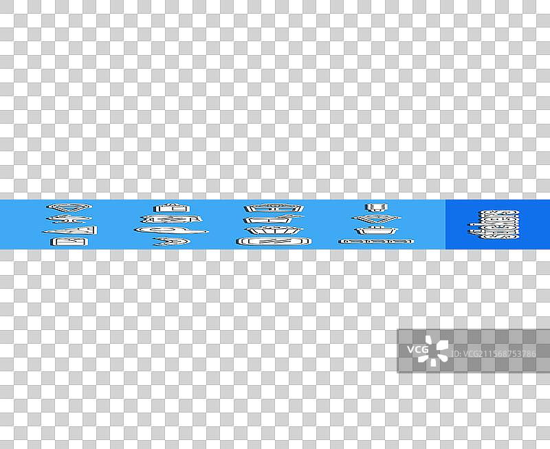 寿司纸、玻璃杯、吸管和冰淇淋的排列图片素材