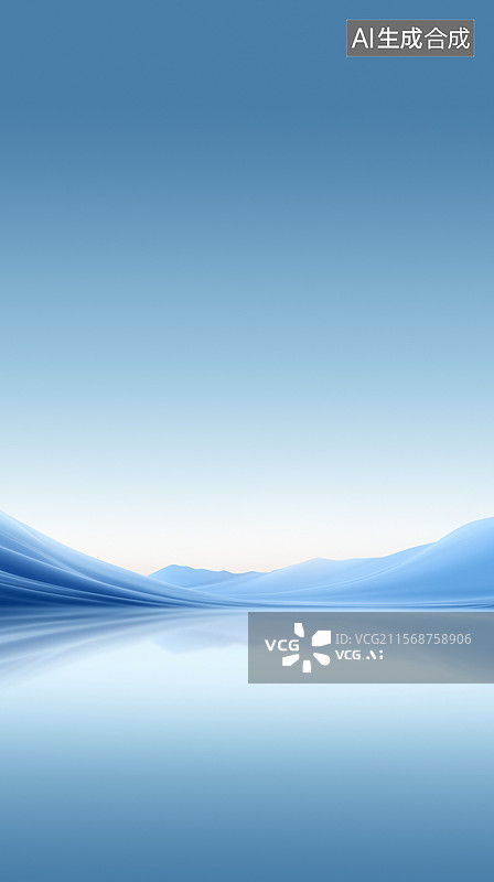 【AI数字艺术】简约抽象的山川背景 科技海报 发布会海报图片素材