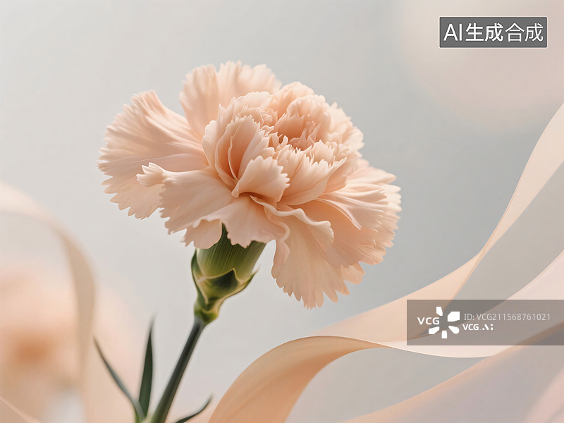 【AI数字艺术】淡雅康乃馨图片素材