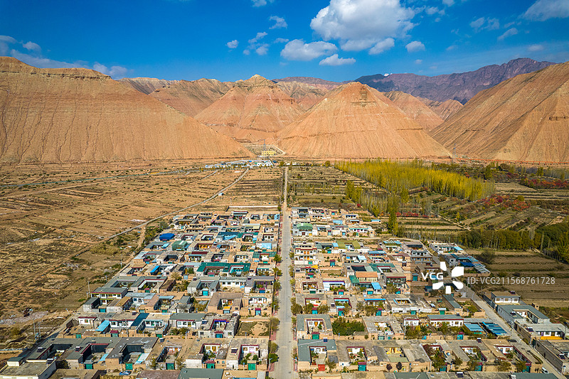 中国青海省海东市循化县航拍图片素材