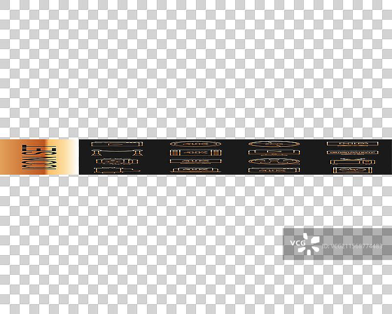 复古电视屏幕中的光盘奖项线条设置图片素材