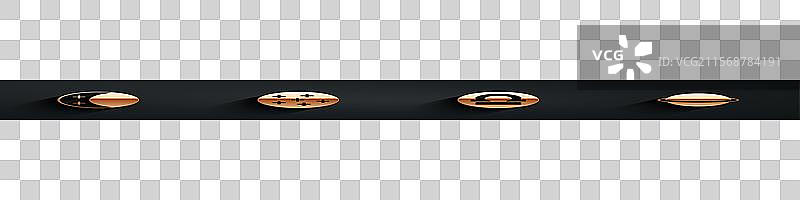 天秤座的日全食与满月图片素材