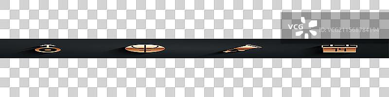 天文望远镜中的天王星和海王星符号图片素材