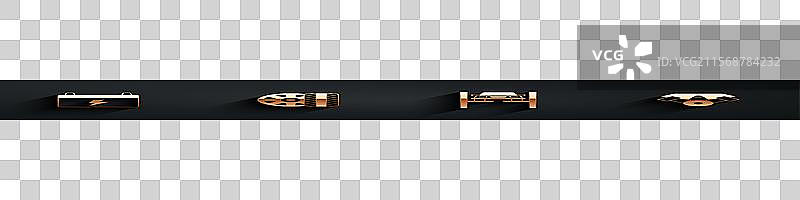 将汽车电池、轮胎和车轮修理放在升降机上图片素材