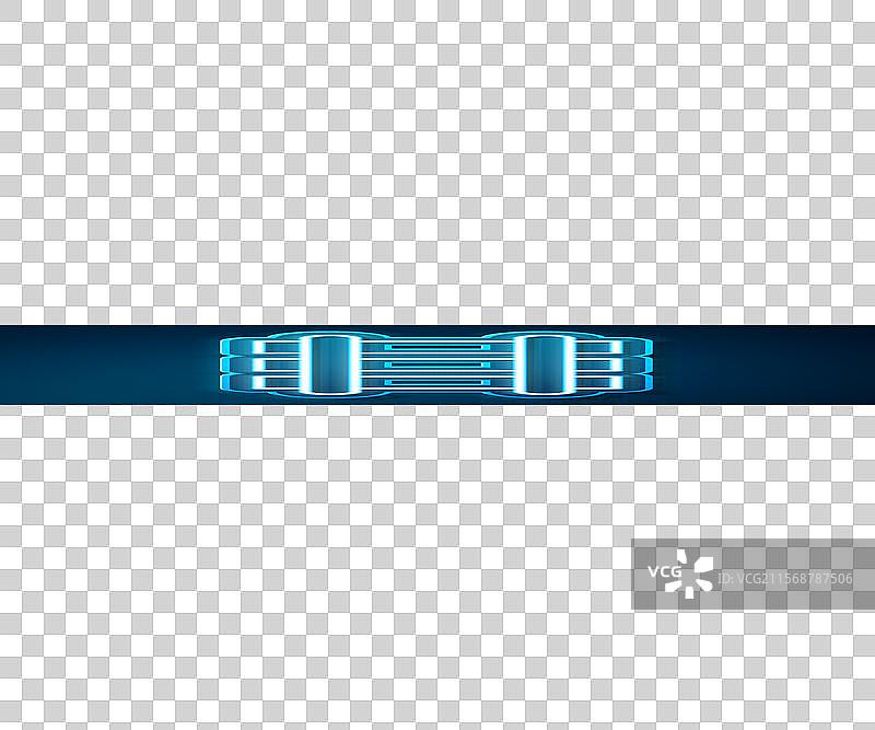 发光的霓虹线玩具铁路轨道图标图片素材