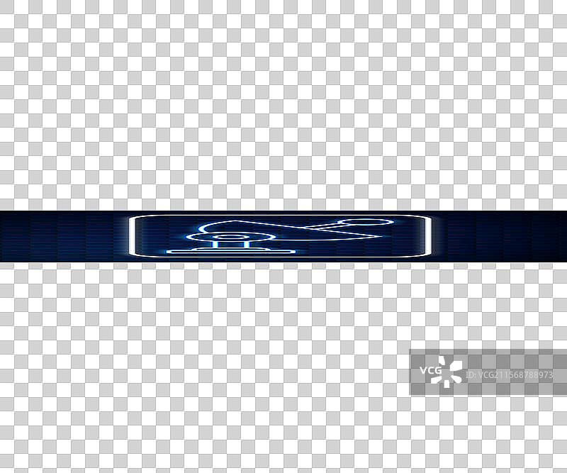 发光的霓虹线雷达图标，孤立在砖墙上图片素材