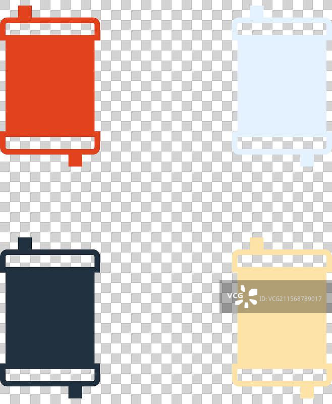 波普艺术风格的汽车散热器冷却系统图标图片素材