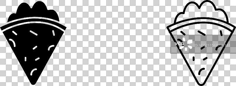 可丽饼图标图标集图片素材