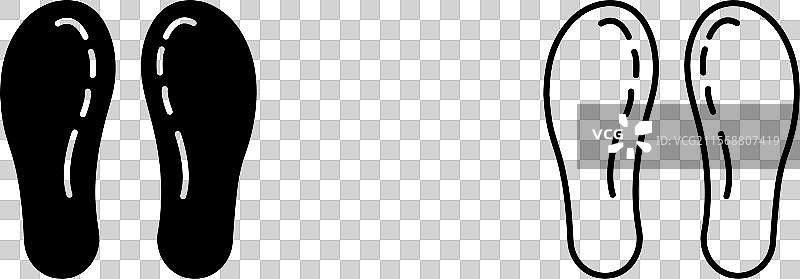 鞋底图标图标集图片素材