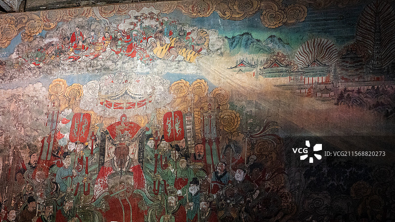 广胜寺水陆画图片素材