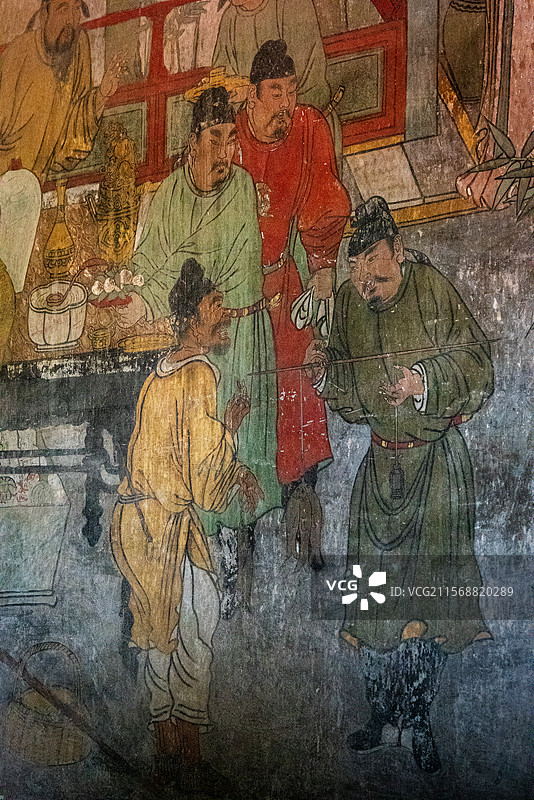 广胜寺水陆画图片素材