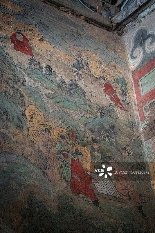 广胜寺水陆画图片素材