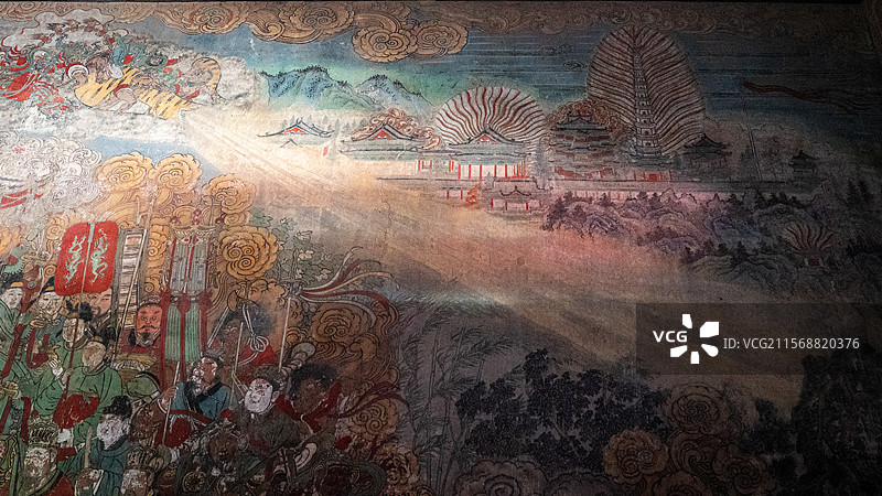 广胜寺水陆画图片素材