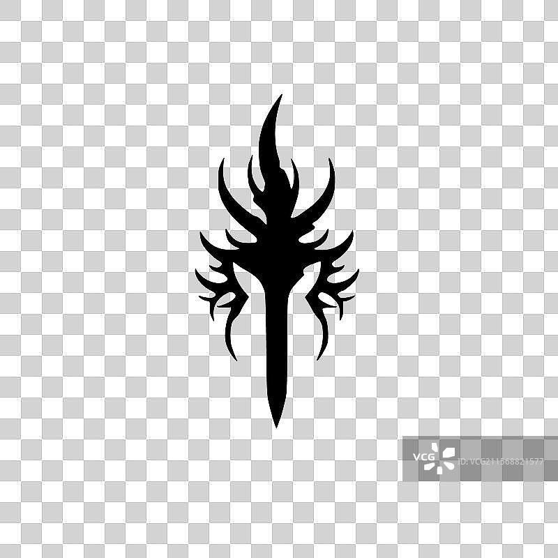 剑 - 高质量标志 - 适合T恤使用图片素材