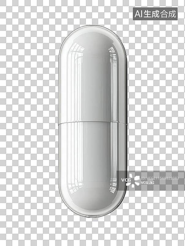【AI数字艺术】白色胶囊药丸图片素材