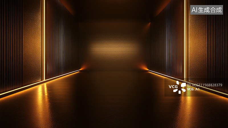 【AI数字艺术】高端金棕色奢华风格纹理光影抽象商务背景图片素材