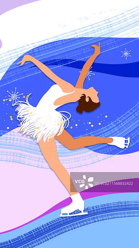 冰舞插画图片素材