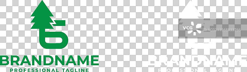 字母G树形标志，完美适用于环保主题图片素材