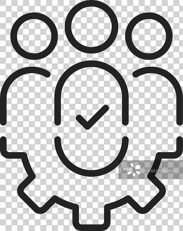 开发团队或项目管理图标图片素材