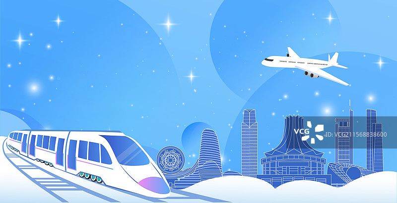 南宁旅游假期休假出行国内游高铁出行春运高速列车图片素材