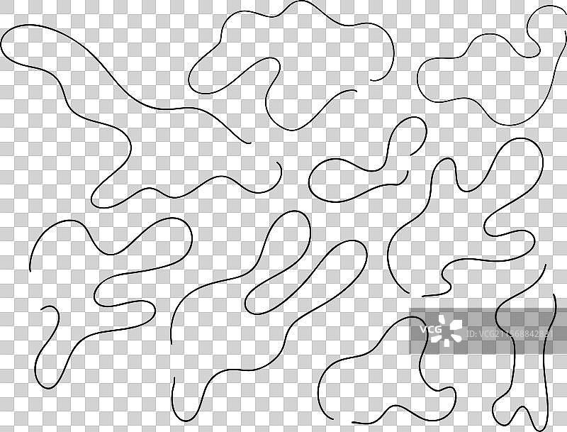 细线波浪抽象背景图片素材