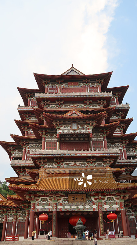 徐州古建筑寺庙宝莲寺通天阁图片素材