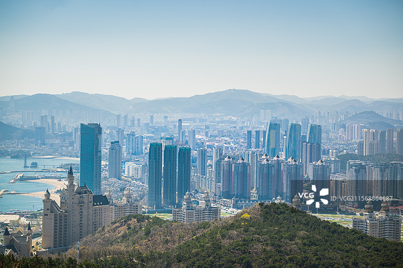 大连星海城市风光图片素材