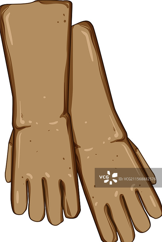 焊接工作手套卡通图案图片素材