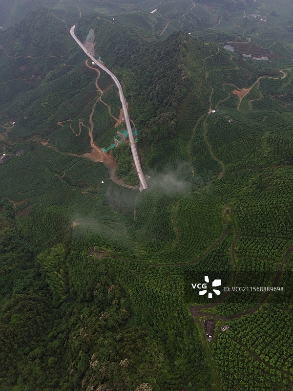 航拍漳州平和县高峰谷景区图片素材