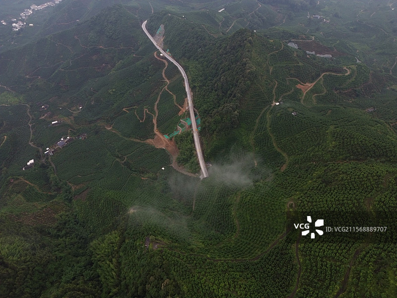 航拍漳州平和县高峰谷景区图片素材