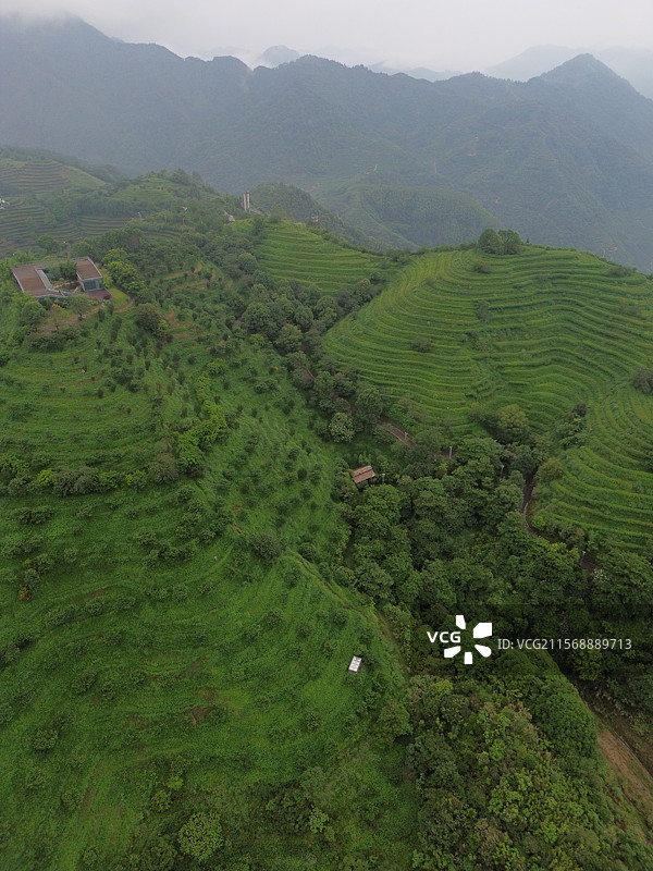 航拍漳州平和县高峰谷景区图片素材