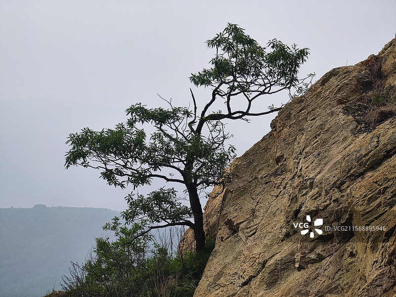 小满节气，攀爬莒县屋楼崮，初夏风光宜人图片素材