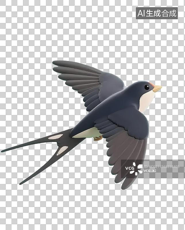 【AI数字艺术】灵动燕子飞翔瞬间图片素材