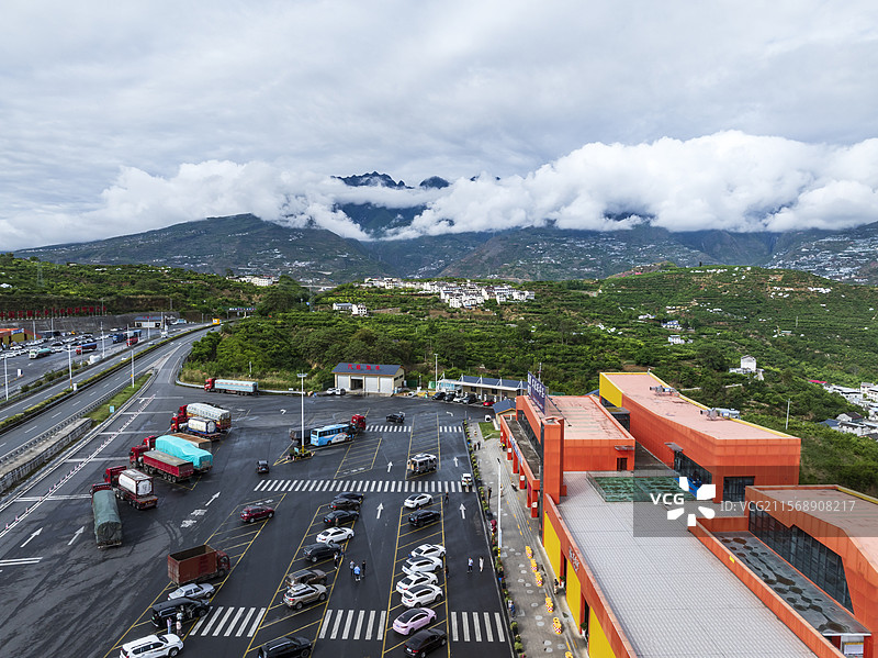 雅西高速汉源服务区图片素材